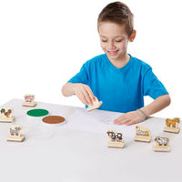 Melissa And Doug - My First Wooden Stamp Set Farm Animals