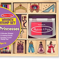 Melissa And Doug - Wooden Stamp Set Princesses