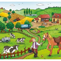 Ravensburger - Puzzle 2x12p Working On The Farm