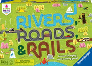 Ravensburger - Board Game Rivers Roads & Rails