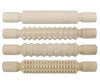 Zart - Wooden Pattern Rolling Pins 4 Piece