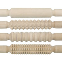 Zart - Wooden Pattern Rolling Pins 4 Piece