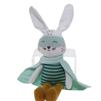 Cotton Candy - Soft Doll Bunny Superhero Green