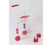 Metal Shopping Trolley Pink