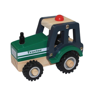 Toyslink - Wooden Tractor With Driver Green