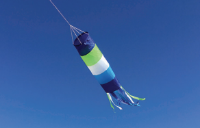 Harlequin Toys - Windsock Long Blue/Green