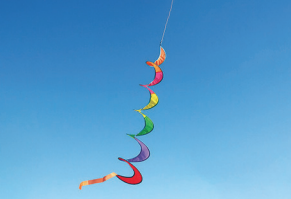 Harlequin Toys - Windsock Long Twirl Multicolour Brights